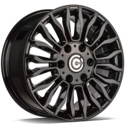 Jante Carbonado Might 16x7 ET50 6x130 -BG - Black Glossy