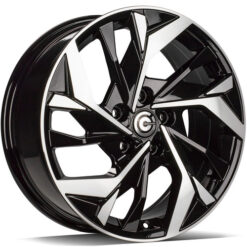 Jante Carbonado Sonic 17x7 ET40 5x114,3 -BFP - Black Front Polished