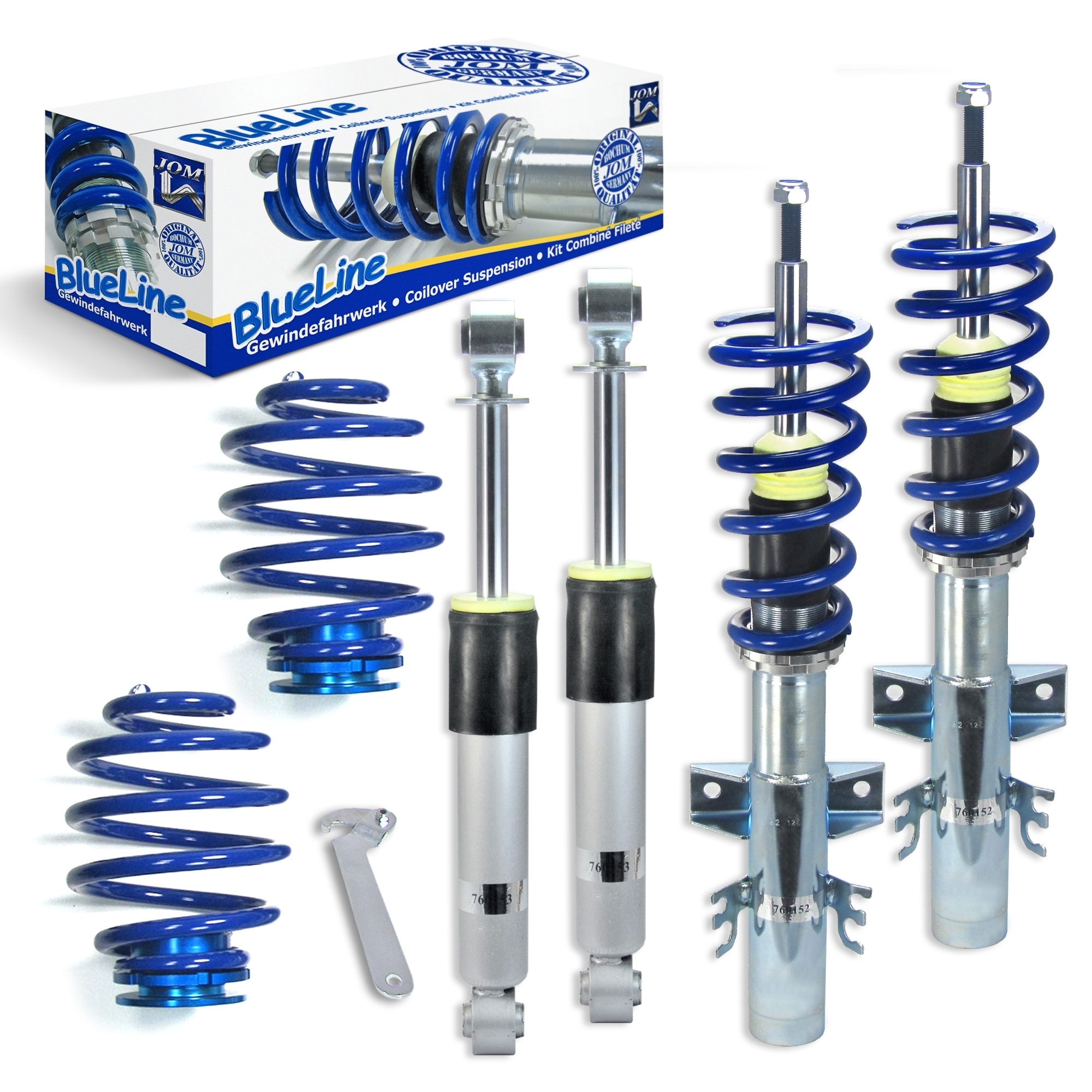 BlueLine Coilover Kit suitable for VW Multivan and Bus T5 4Motion Typ 7H 2.0, 3.2 V6, 1.9TDi, 2.0TDi / BiTDi, 2.5TDi year 2003 - 2015