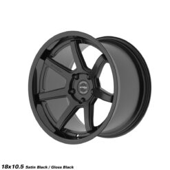 STROM DS-15 18x10,5 ET10 5x114,3 -Gloss Black / Satin Black Face