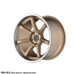 STROM DS-15 18x10,5 ET10 5x114,3 -Satin Bronze Face / Polished Dish