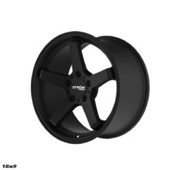 STROM DS-35 18x9 ET35 5x100 -Full Satin Black