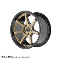 STROM DS-15 18x9,5 ET10 5x114,3 -Gloss Black / Satin Bronze Face
