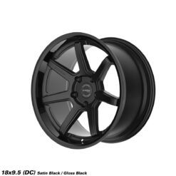STROM DS-15 18x9,5 ET10 5x114,3 -Gloss Black / Satin Black Face