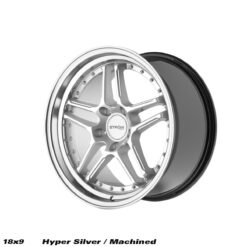 STROM DS-05 18x9 ET35 5x100 -Hyper Silver / Polished Dish