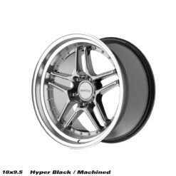 STROM DS-05 18x9,5 ET15 5x120 -Hyper Black / Polished Dish