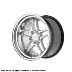 STROM DS-05 18x10,5 ET10 5x114,3 -Hyper Black / Polished Dish