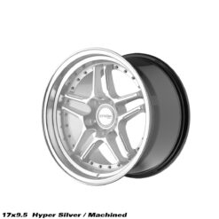STROM DS-05 17x9,5 ET15 5x120 -Hyper Silver / Polished Dish