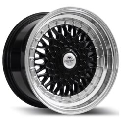 Forzza Malm 15x7 4x100|4x114,3 ET25 -Black/Lip Machined