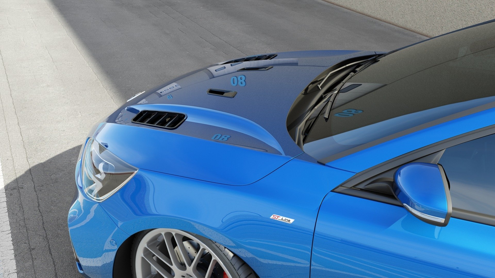 Bonnet Vents Ford Focus ST-Line / ST Mk4 - Image 3