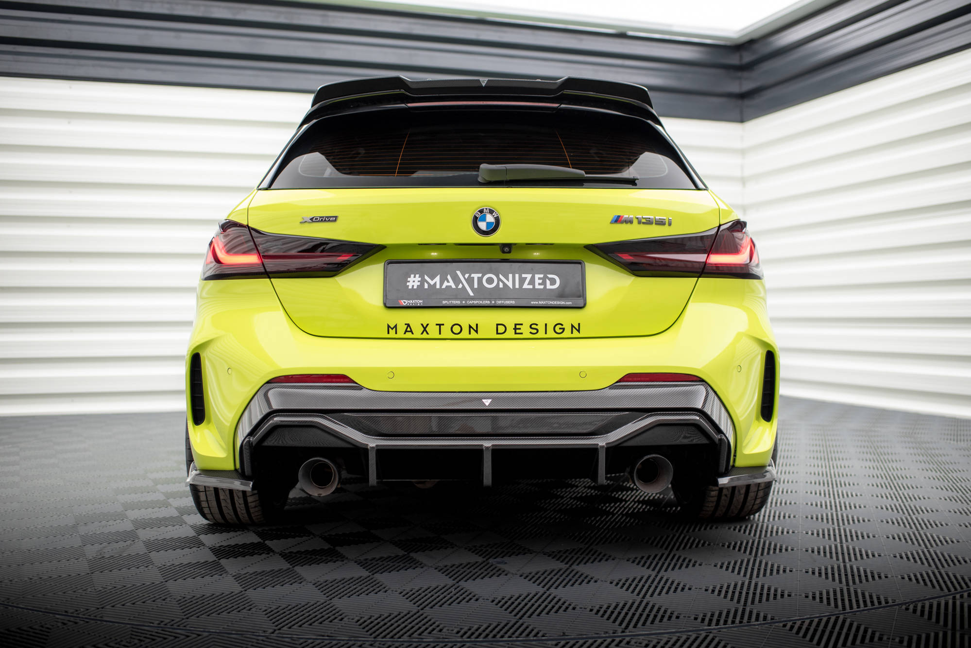 Carbon Fiber Rear Diffuser Prepreg V.2 BMW 1 F40 M-Pack/ M135i - Image 2