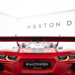 Alternative view of Carbon Spoiler + LED Chevrolet Corvette C8