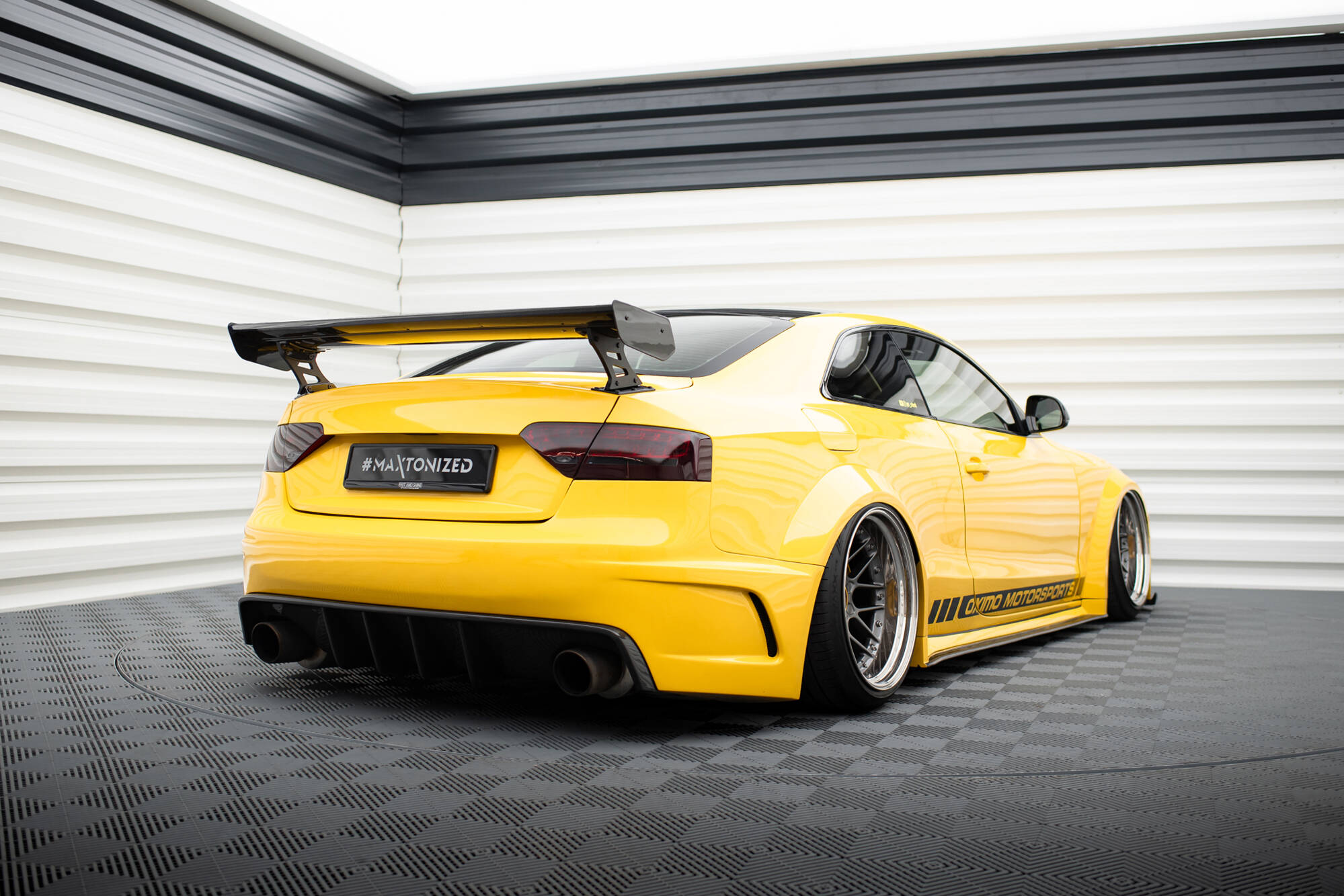 Carbon Spoiler With External Brackets Uprights Audi A5 Coupe 8T - Image 2