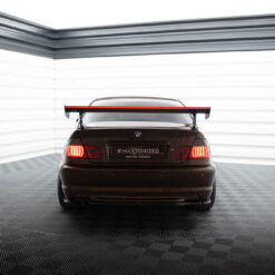 Alternative view of Carbon Spoiler With External Brackets Uprights + LED BMW 3 Coupe E46