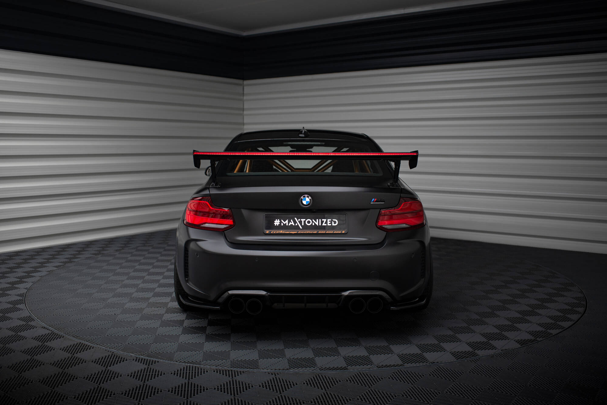 Carbon Spoiler With External Brackets Uprights + LED BMW M2 F87 / 2 / 2 M-Pack F22 - Image 16