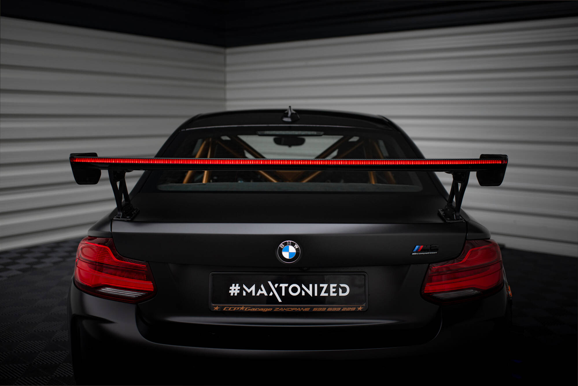 Carbon Spoiler With External Brackets Uprights + LED BMW M2 F87 / 2 / 2 M-Pack F22 - Image 18