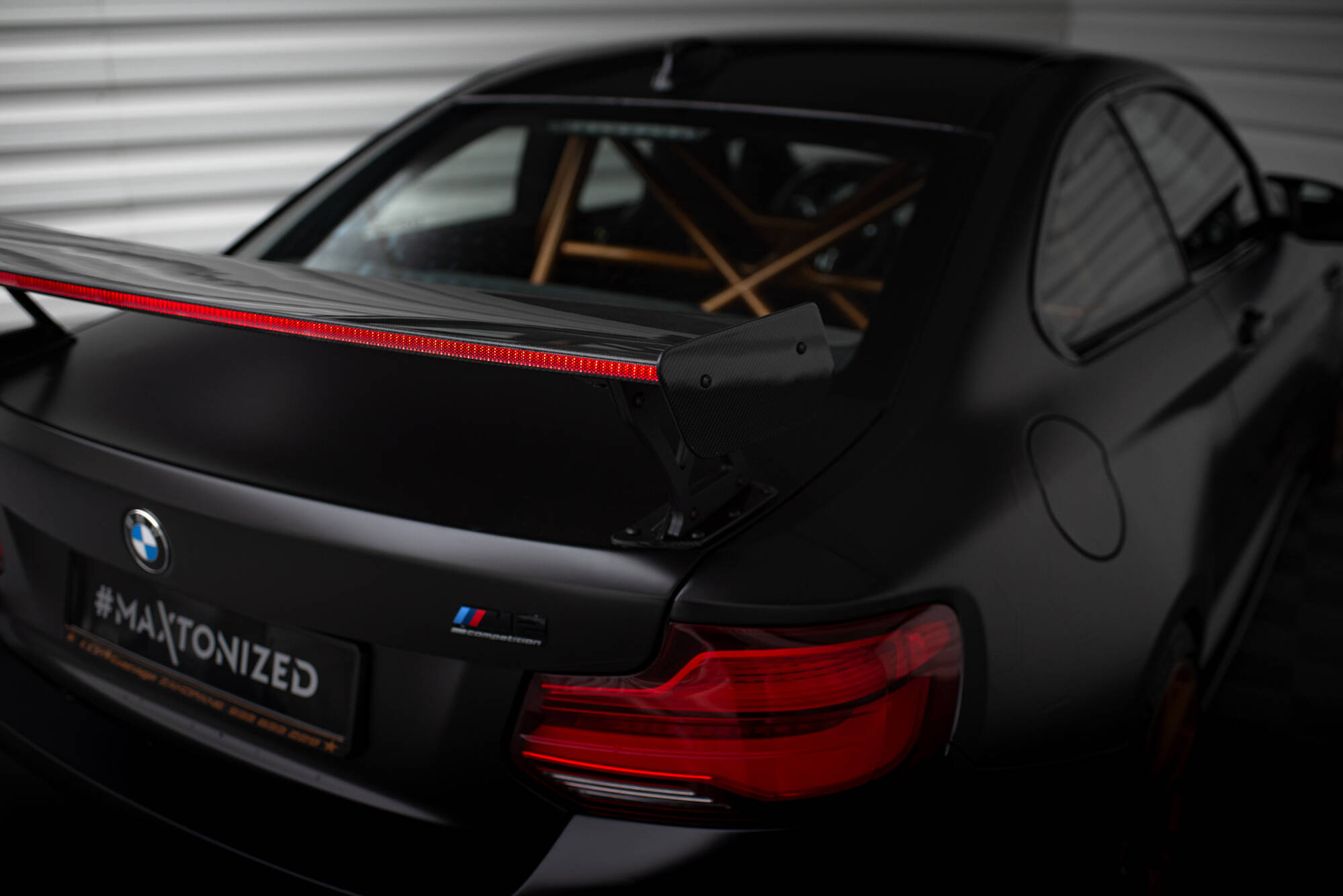 Carbon Spoiler With External Brackets Uprights + LED BMW M2 F87 / 2 / 2 M-Pack F22 - Image 19