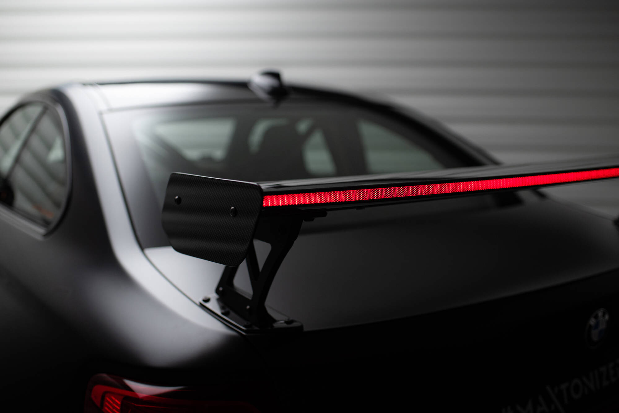 Carbon Spoiler With External Brackets Uprights + LED BMW M2 F87 / 2 / 2 M-Pack F22 - Image 7