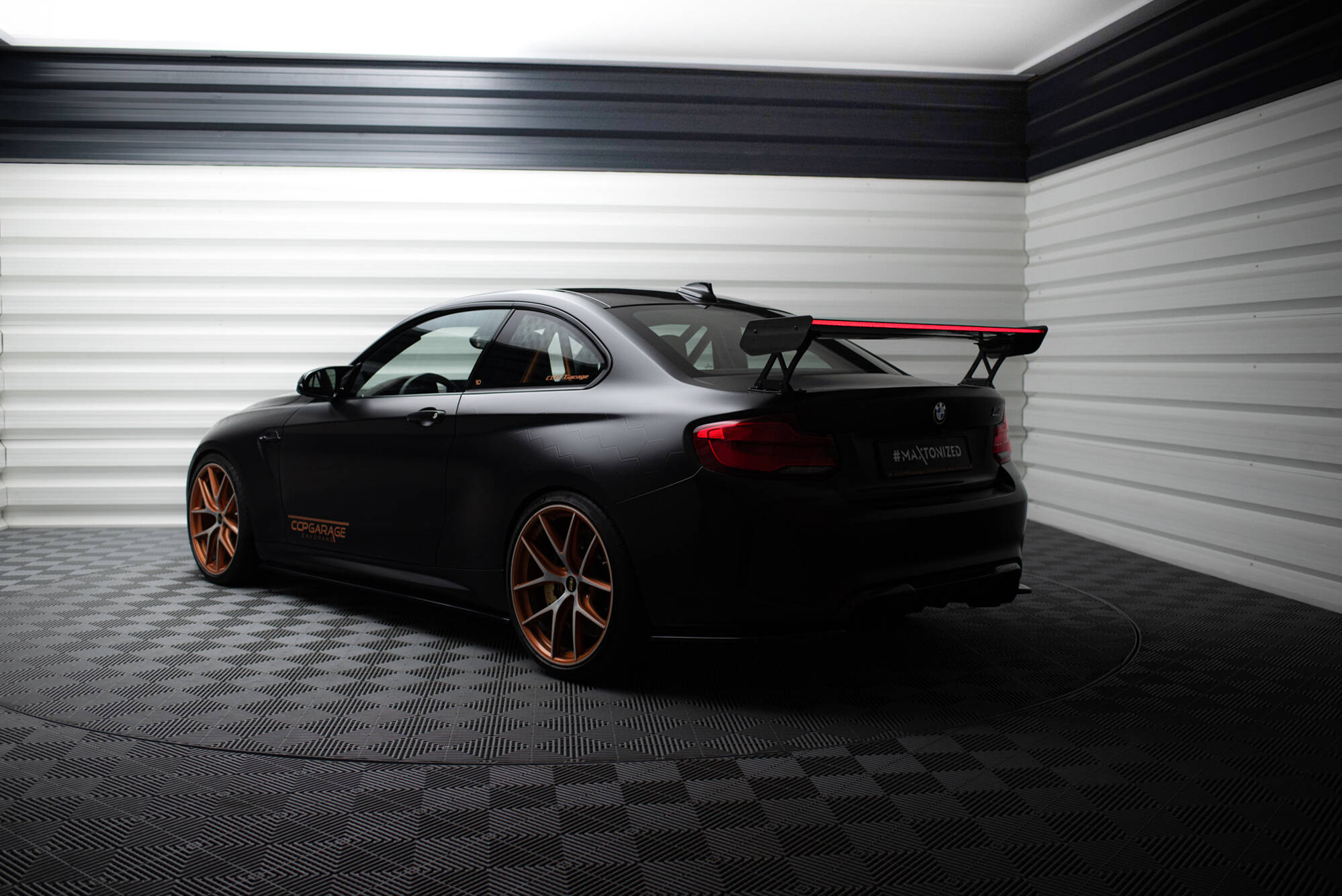 Carbon Spoiler With External Brackets Uprights + LED BMW M2 F87 / 2 / 2 M-Pack F22 - Image 9