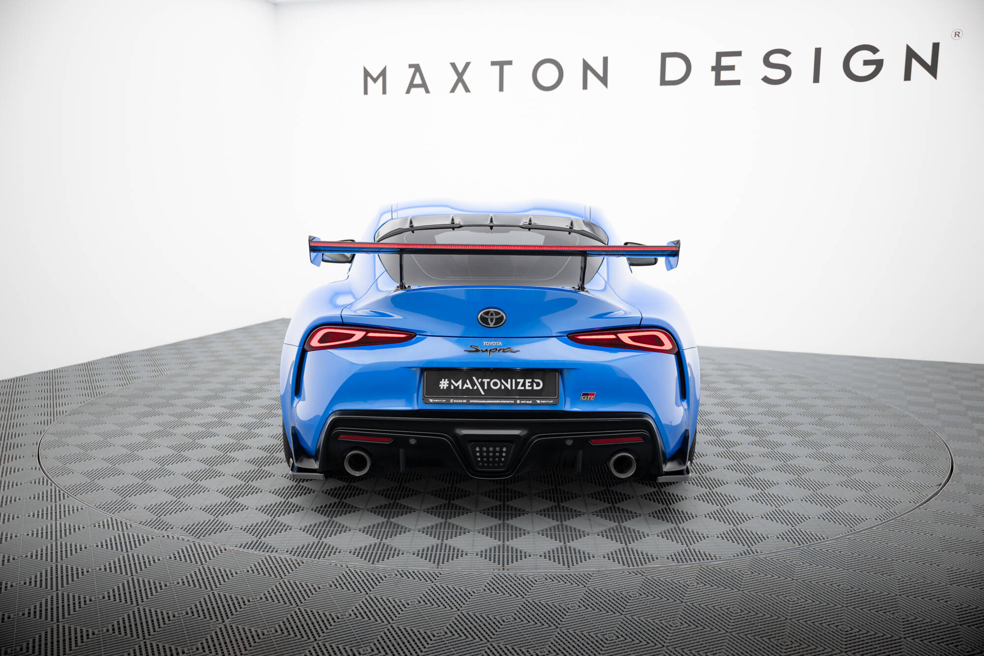Carbon Spoiler With External Brackets Uprights + LED Toyota Supra Mk5 - Image 10