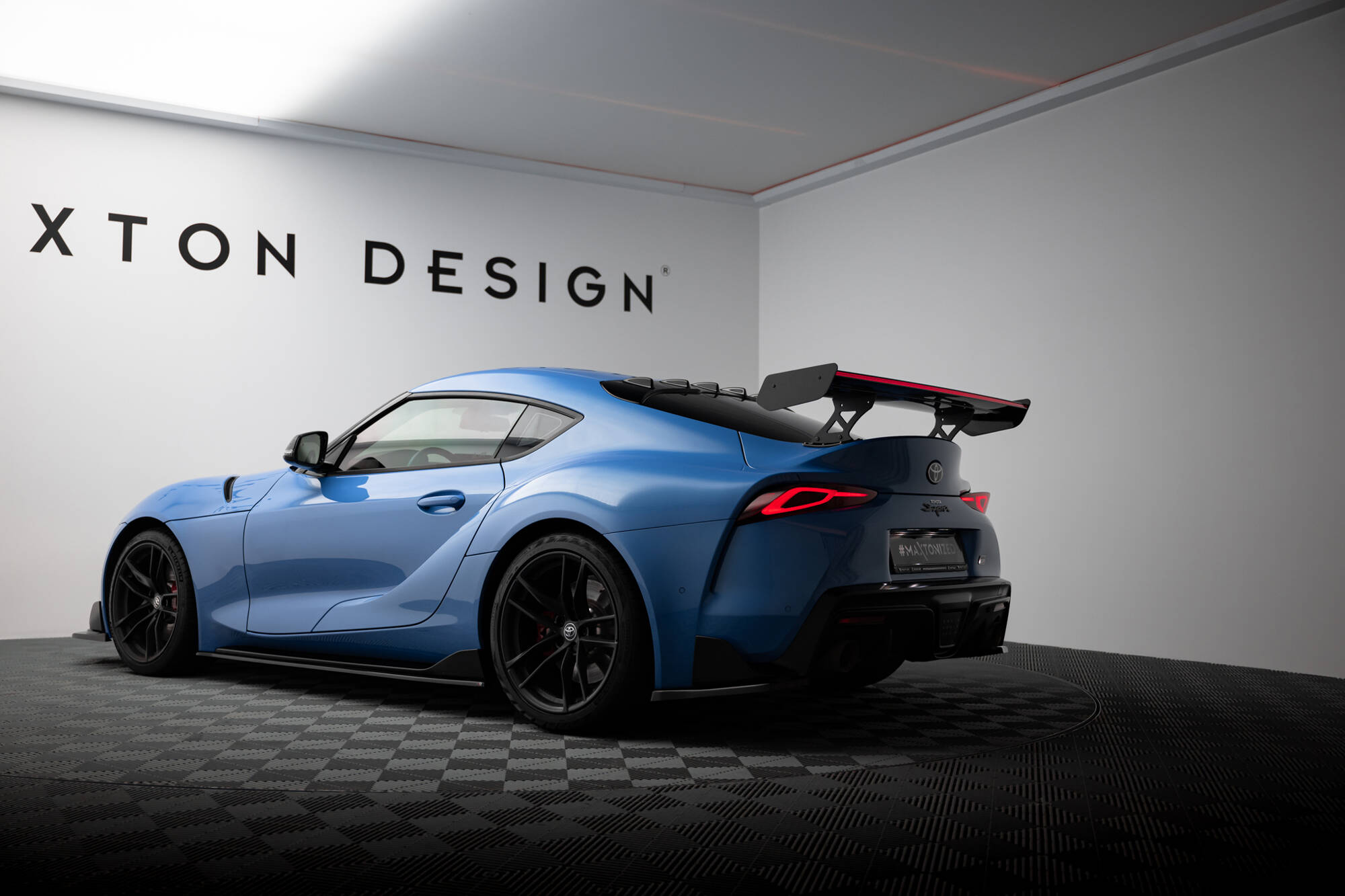 Carbon Spoiler With External Brackets Uprights + LED Toyota Supra Mk5 - Image 9
