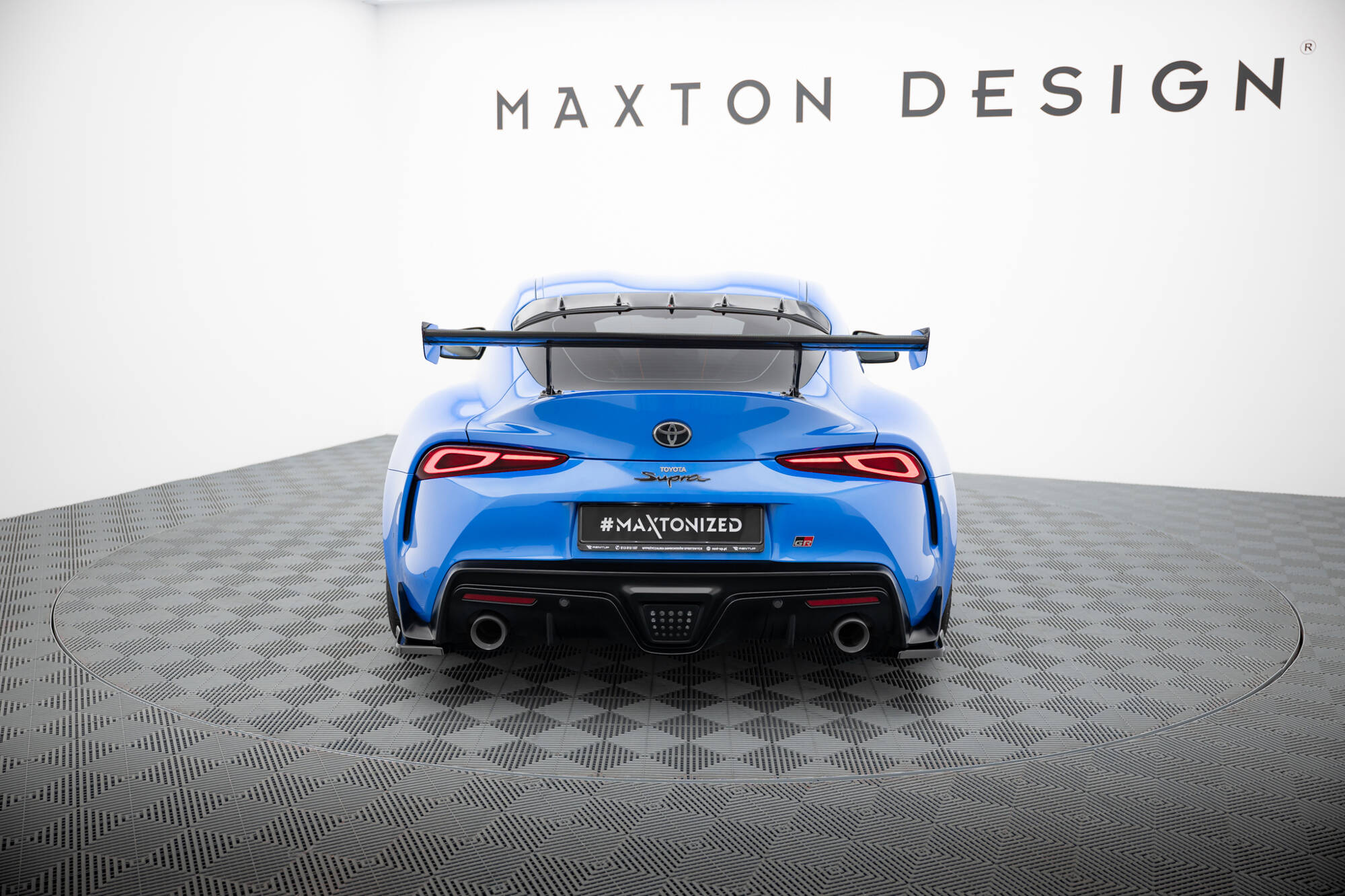 Carbon Spoiler With External Brackets Uprights Toyota Supra Mk5 - Image 2