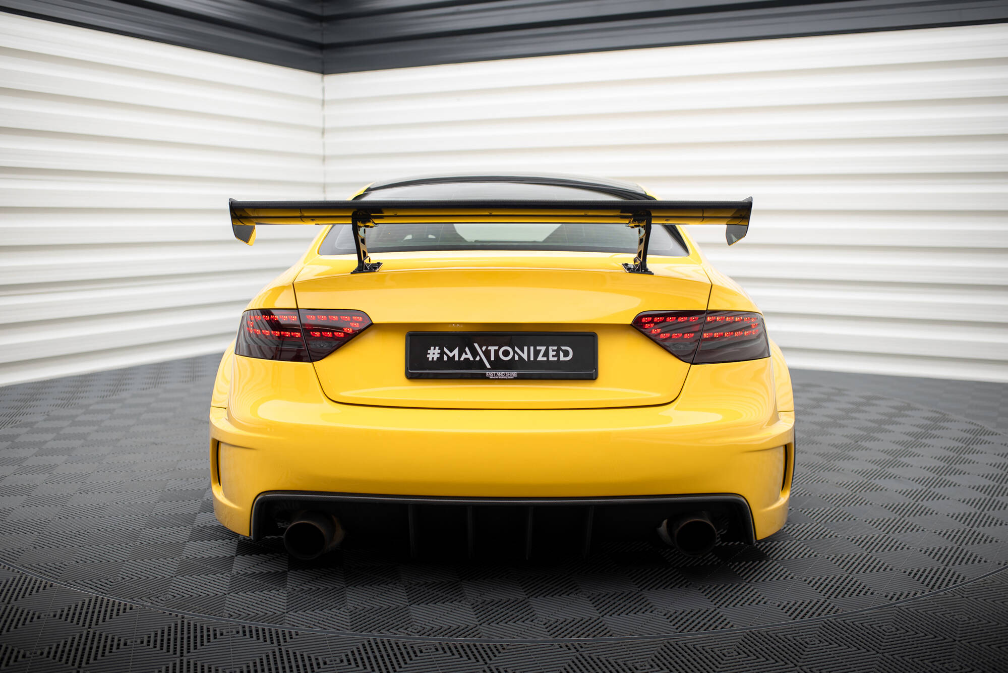 Carbon Spoiler With Internal Brackets Uprights Audi A5 Coupe 8T