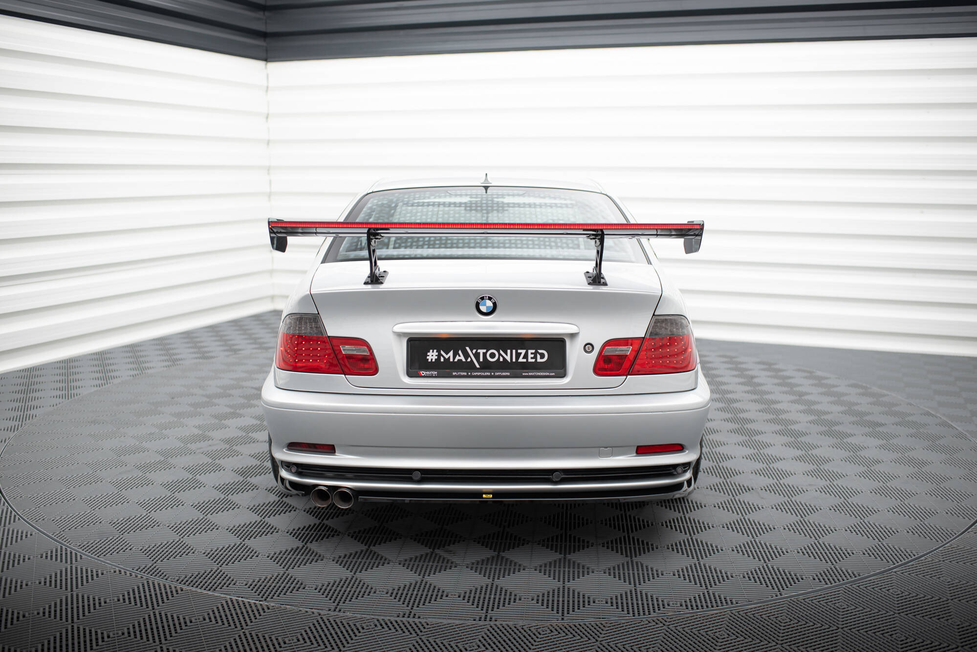 Carbon Spoiler With Internal Brackets Uprights + LED BMW 3 Coupe E46 - Image 7
