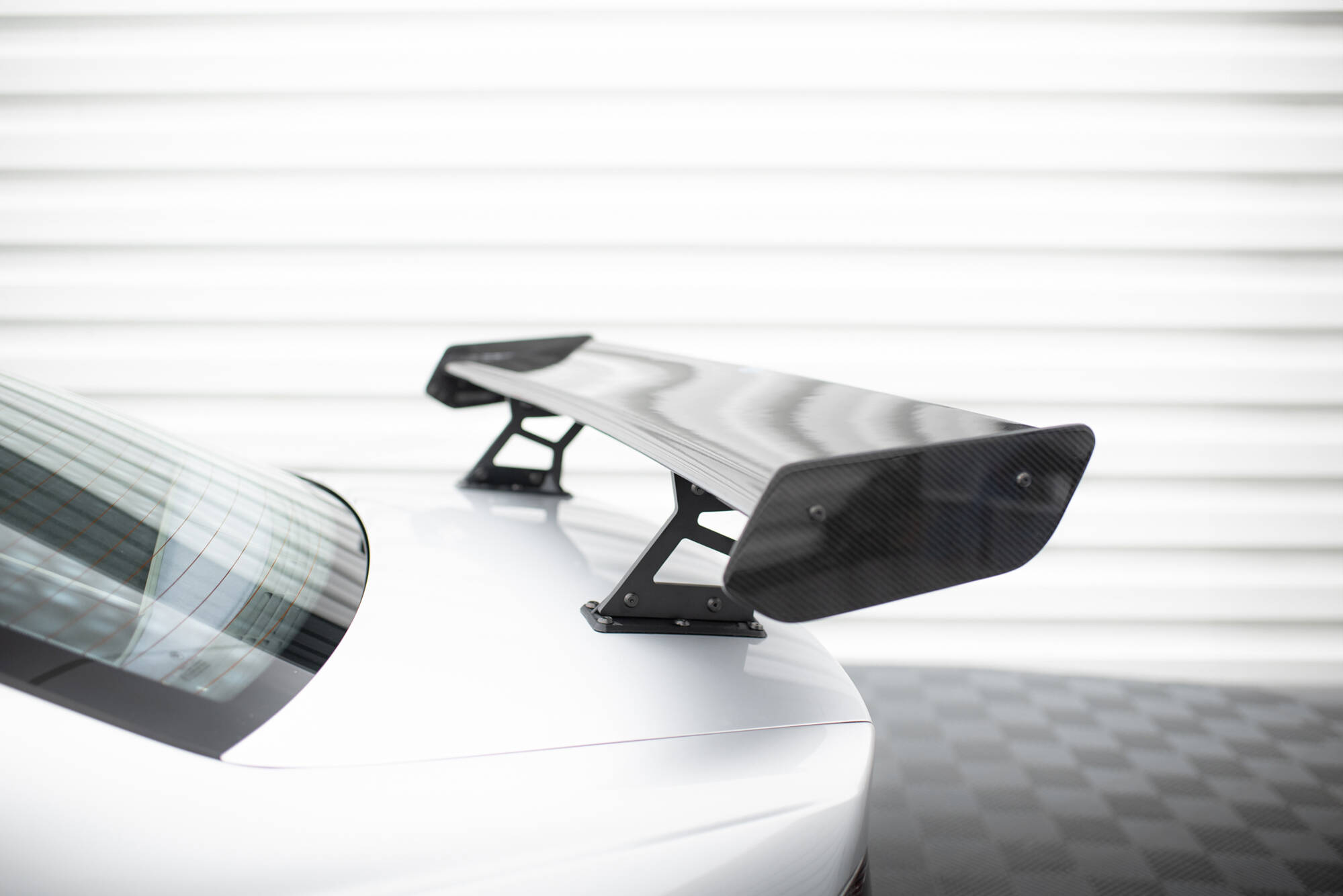 Carbon Spoiler With Internal Brackets Uprights + LED BMW 3 Coupe E46 - Image 15