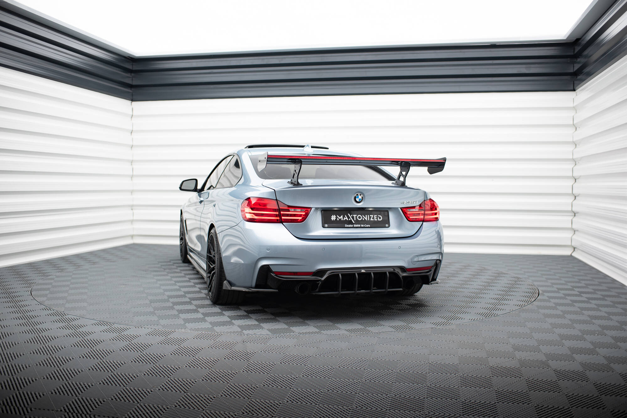 Carbon Spoiler With Internal Brackets Uprights + LED BMW 4 F32 / 4 F32 M-Pack Coupe - Image 7