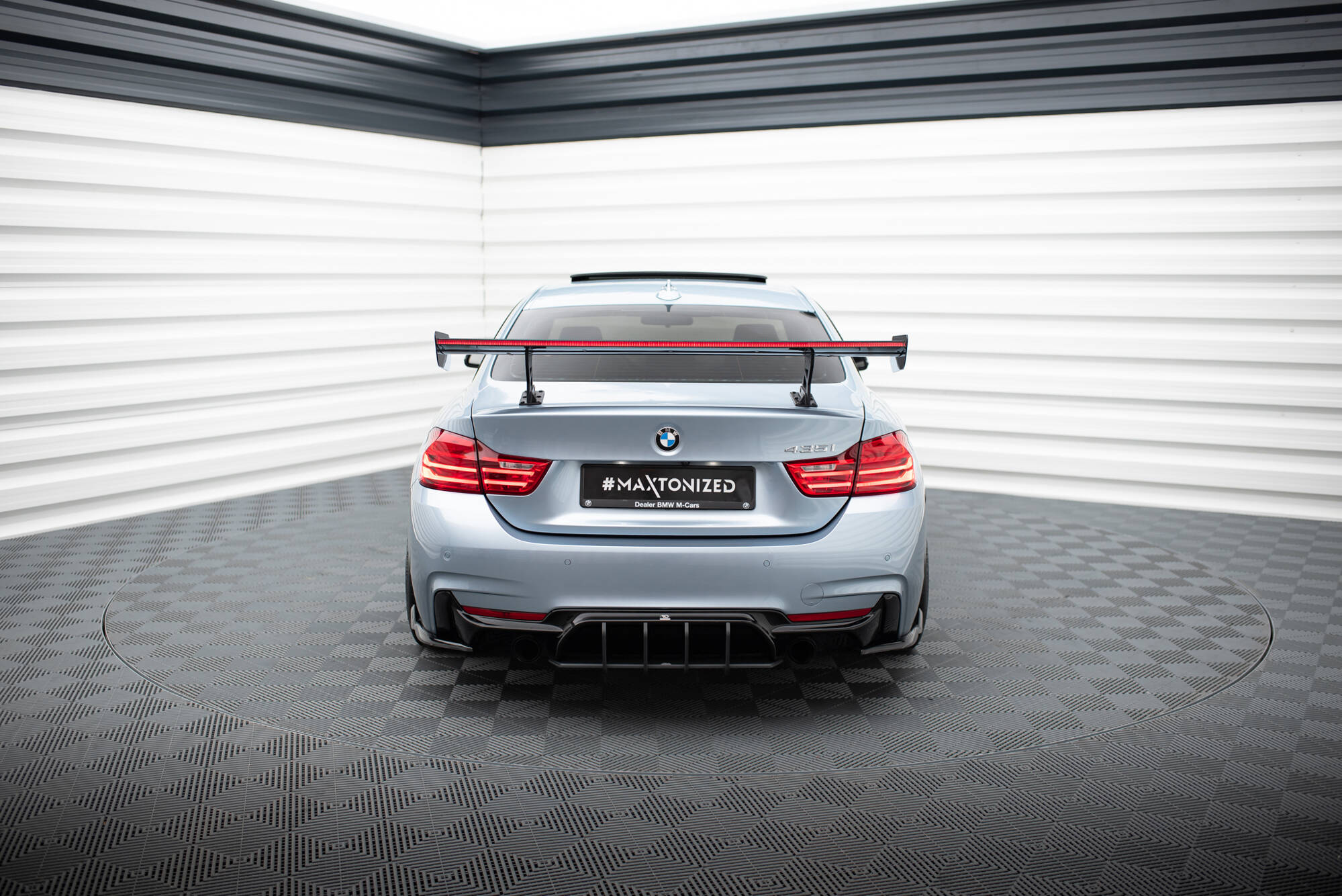 Carbon Spoiler With Internal Brackets Uprights + LED BMW 4 F32 / 4 F32 M-Pack Coupe - Image 9