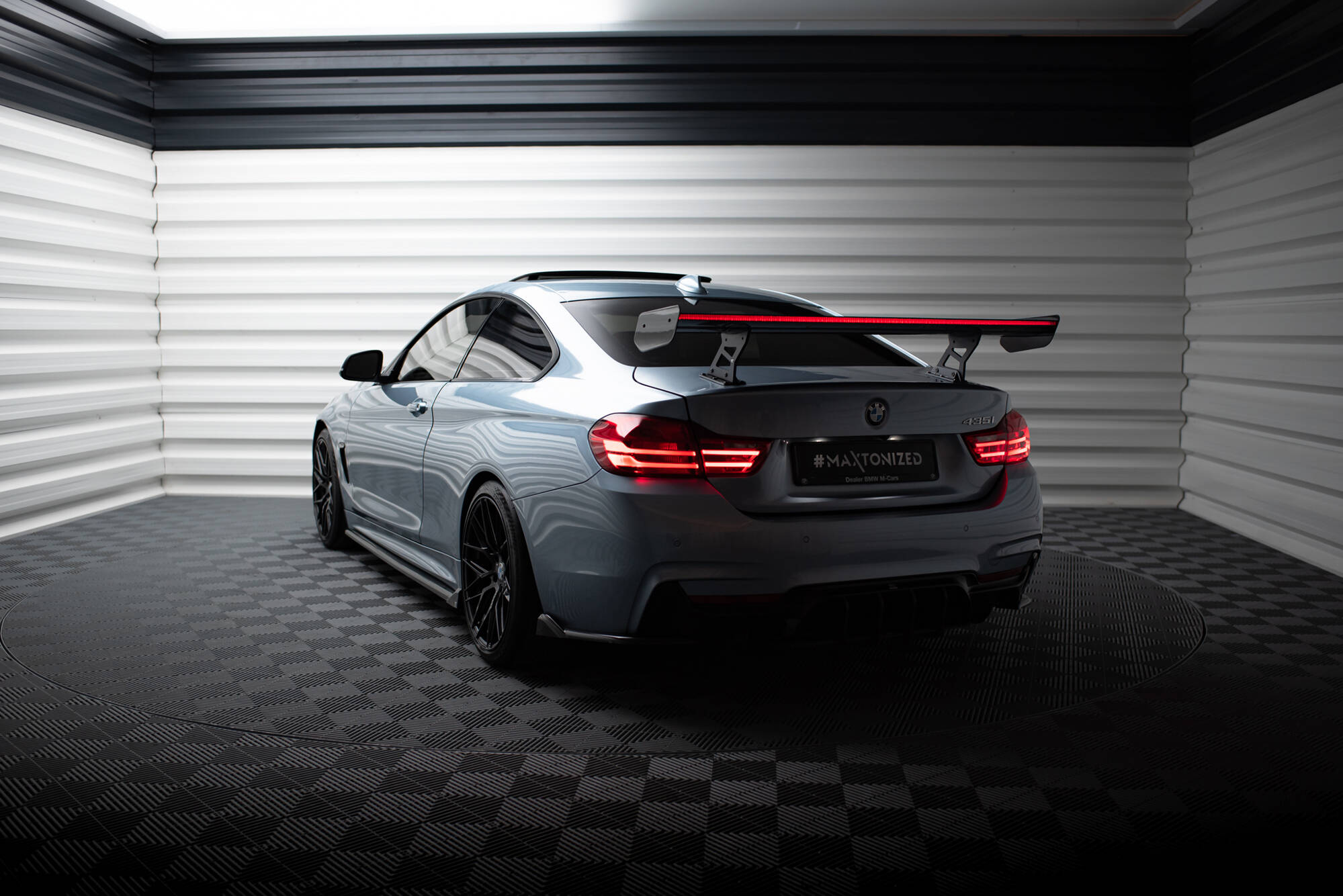 Carbon Spoiler With Internal Brackets Uprights + LED BMW 4 F32 / 4 F32 M-Pack Coupe - Image 2