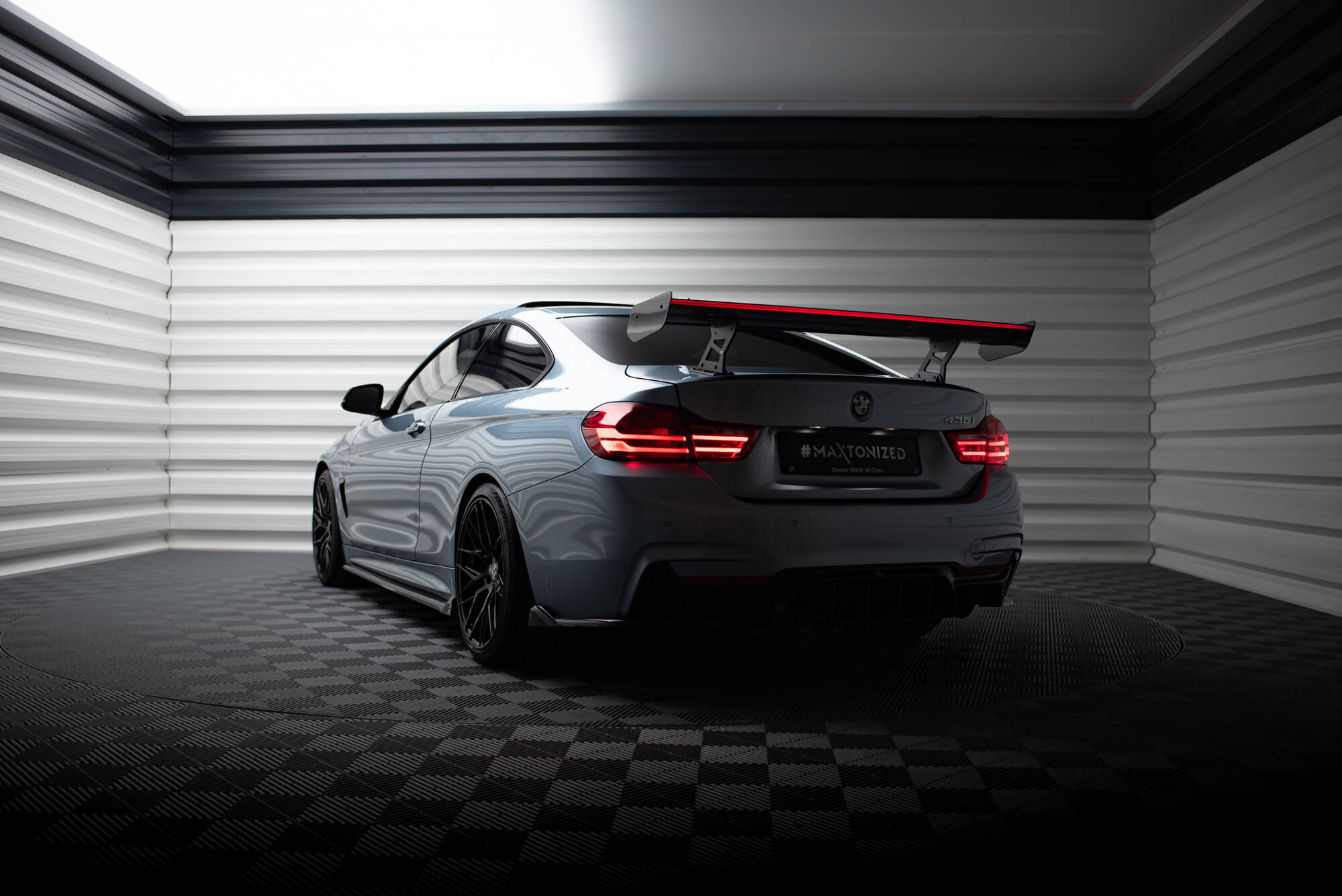 Carbon Spoiler With Internal Brackets Uprights + LED BMW 4 F32 / 4 F32 M-Pack Coupe - Image 4