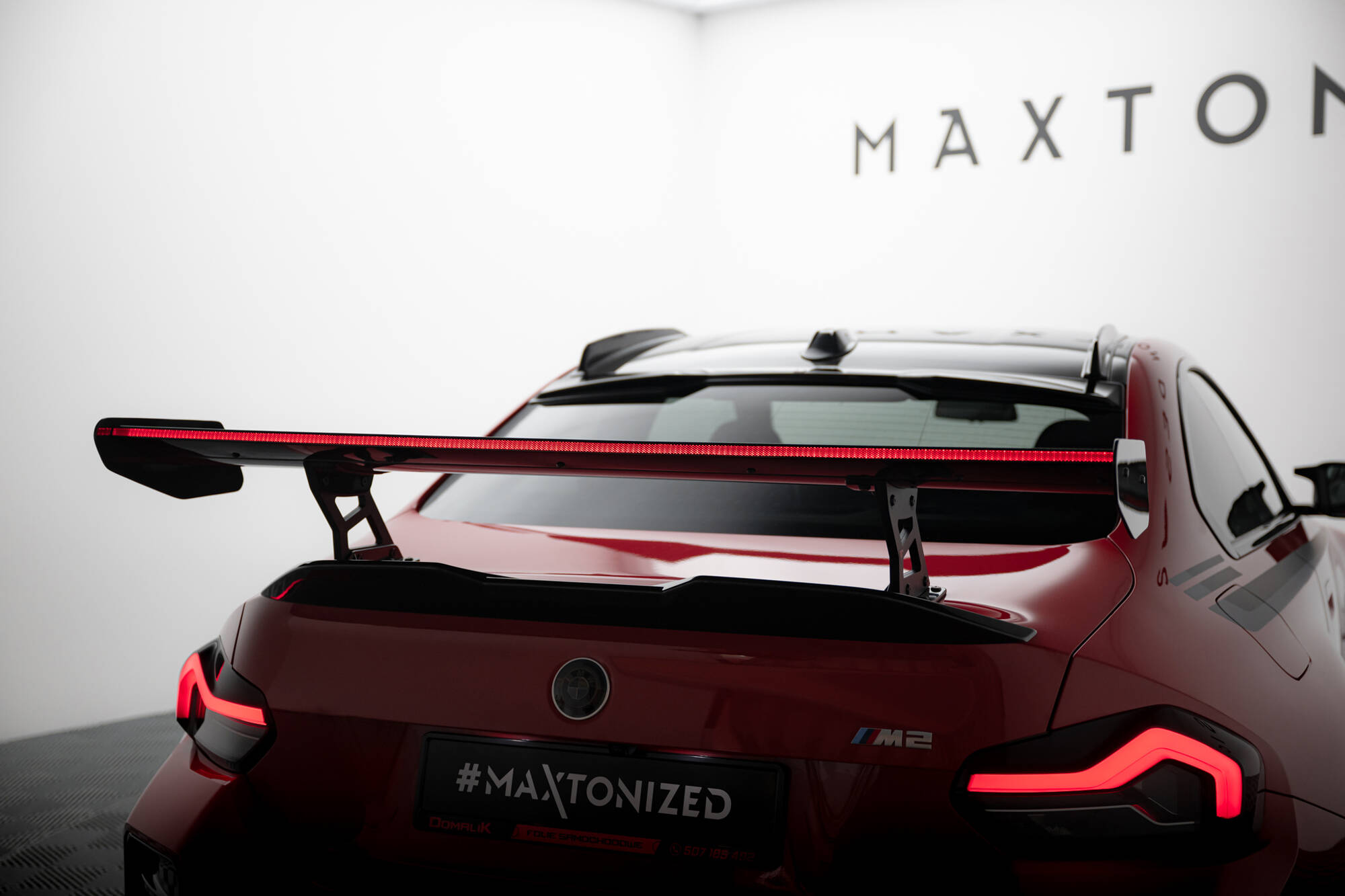 Carbon Spoiler With Internal Brackets Uprights + LED BMW M2 G87 - Image 5