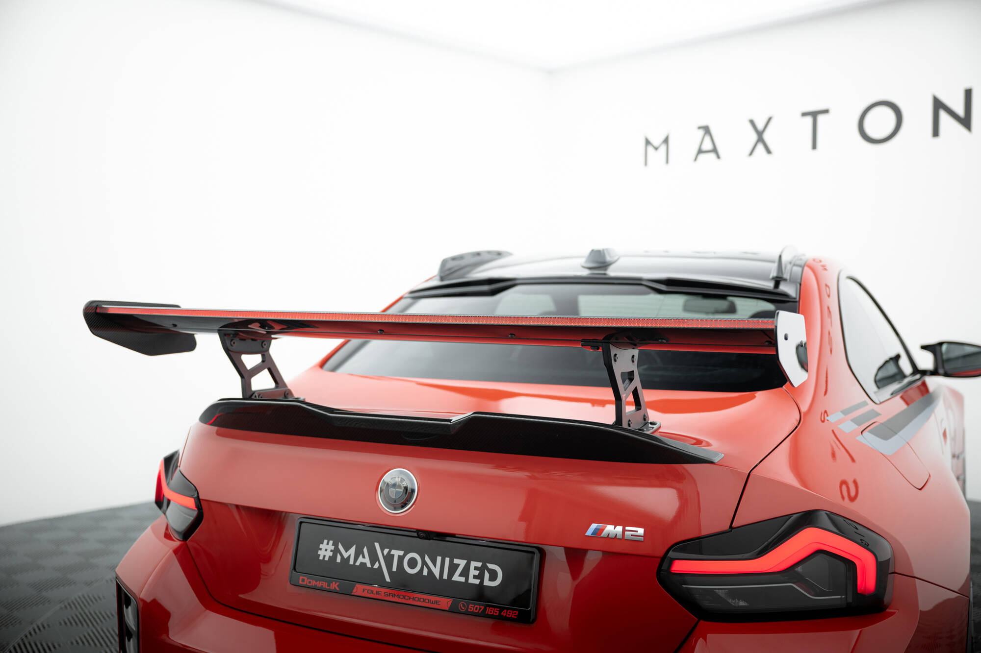 Carbon Spoiler With Internal Brackets Uprights + LED BMW M2 G87 - Image 6