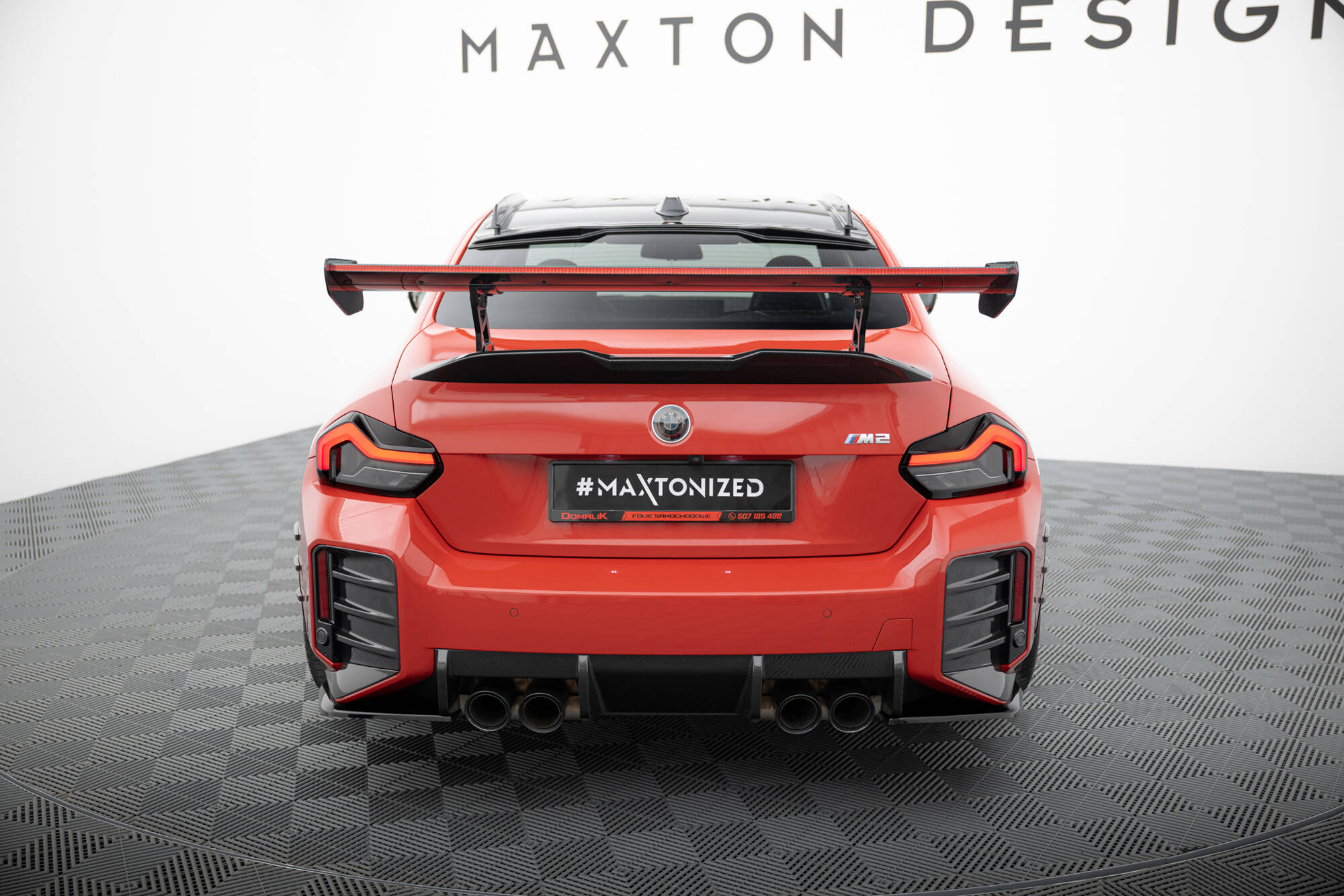Carbon Spoiler With Internal Brackets Uprights + LED BMW M2 G87 - Image 7