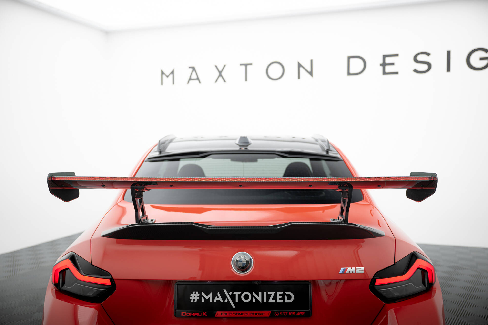 Carbon Spoiler With Internal Brackets Uprights + LED BMW M2 G87 - Image 8