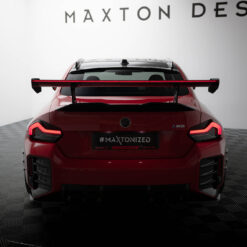 Alternative view of Carbon Spoiler With Internal Brackets Uprights + LED BMW M2 G87