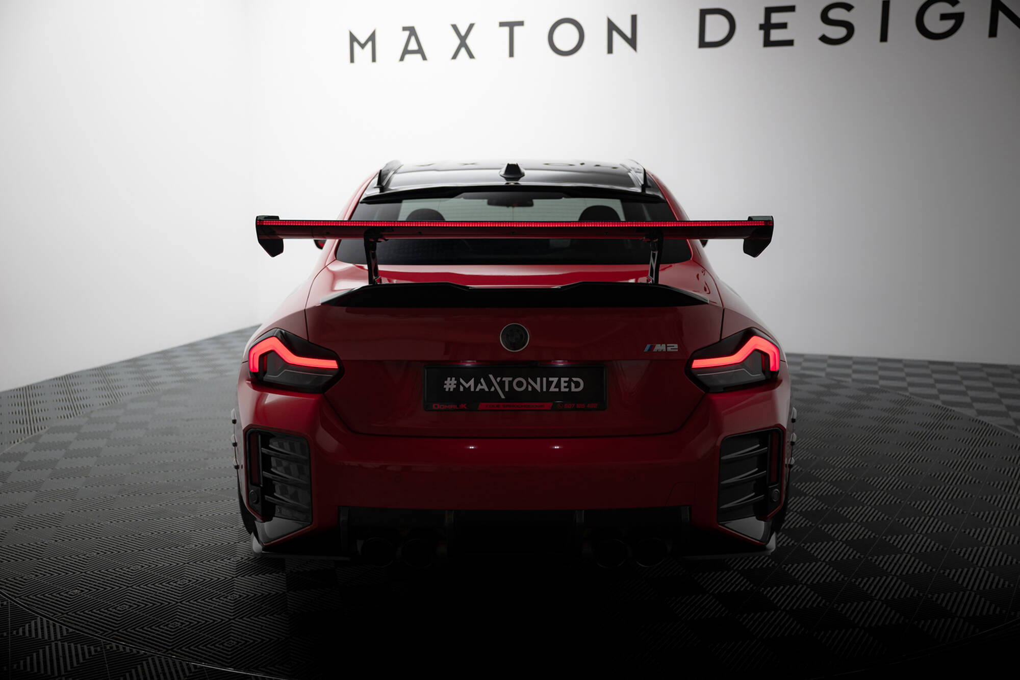 Carbon Spoiler With Internal Brackets Uprights + LED BMW M2 G87 - Image 2