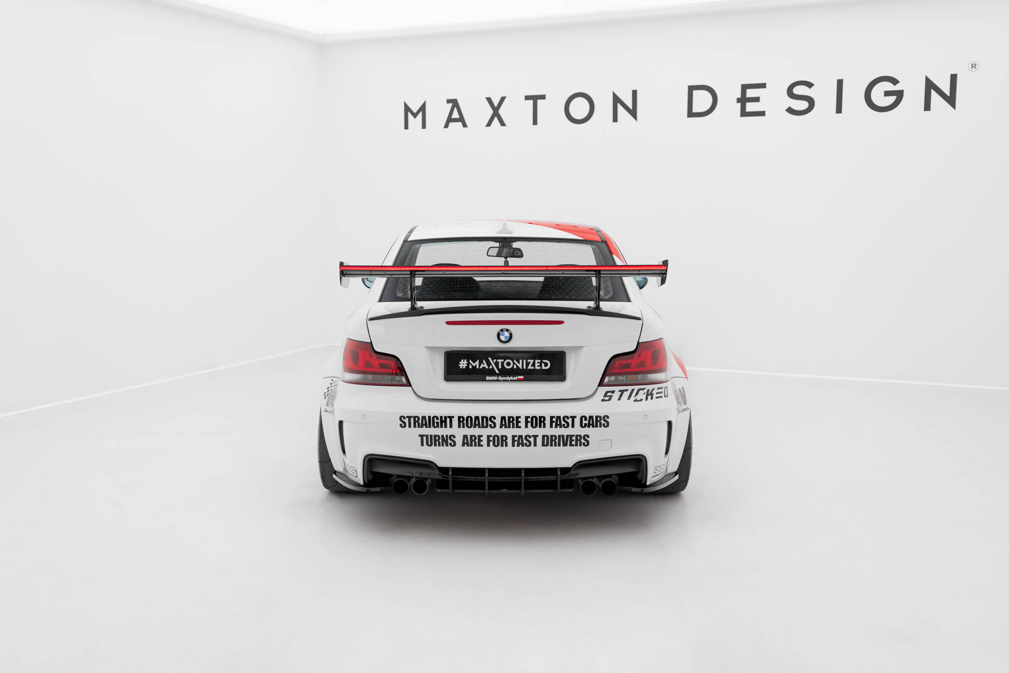 Carbon Spoiler With Internal Brackets Uprights V.2 + LED BMW 1 M E82 - Image 9