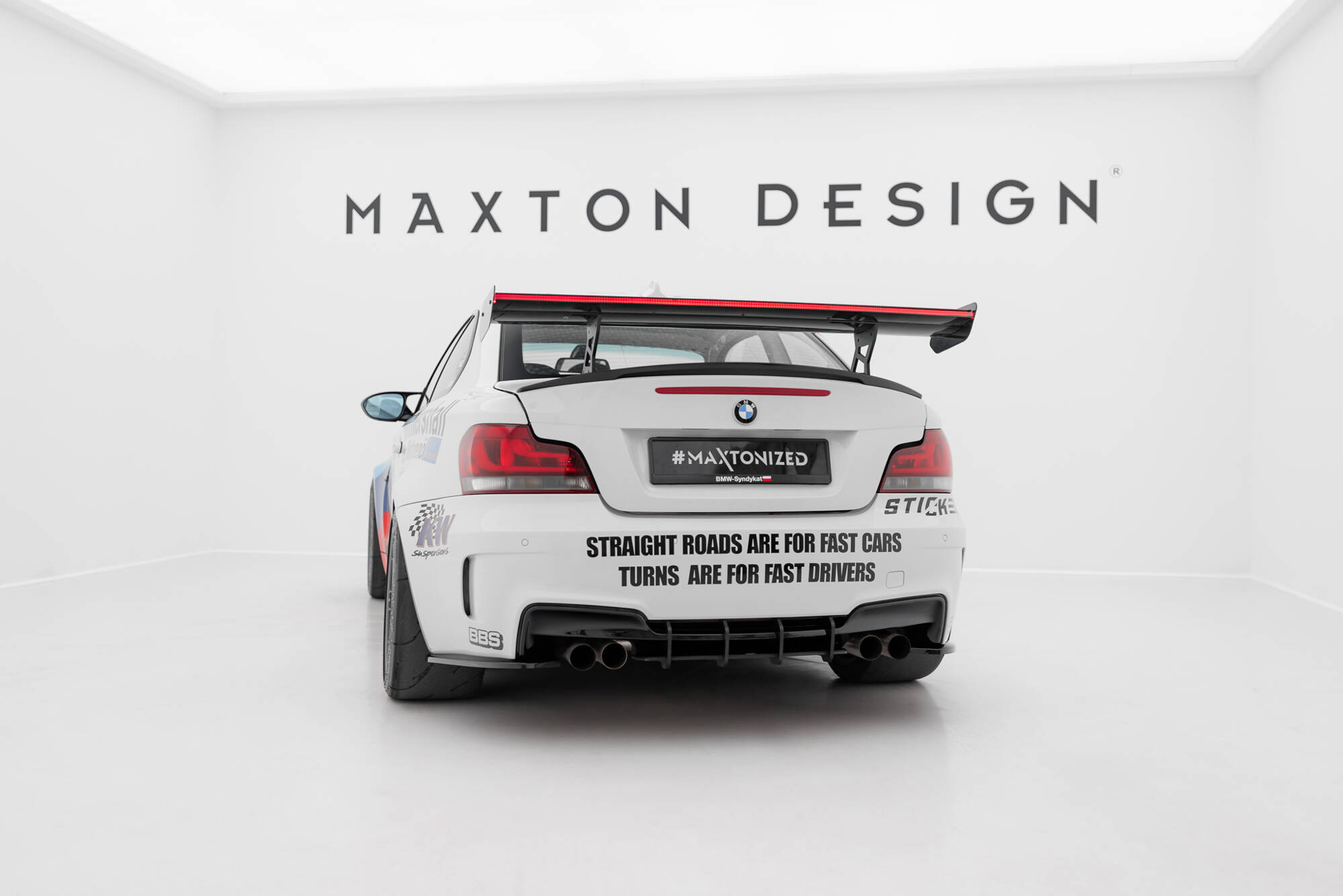 Carbon Spoiler With Internal Brackets Uprights V.2 + LED BMW 1 M E82 - Image 7