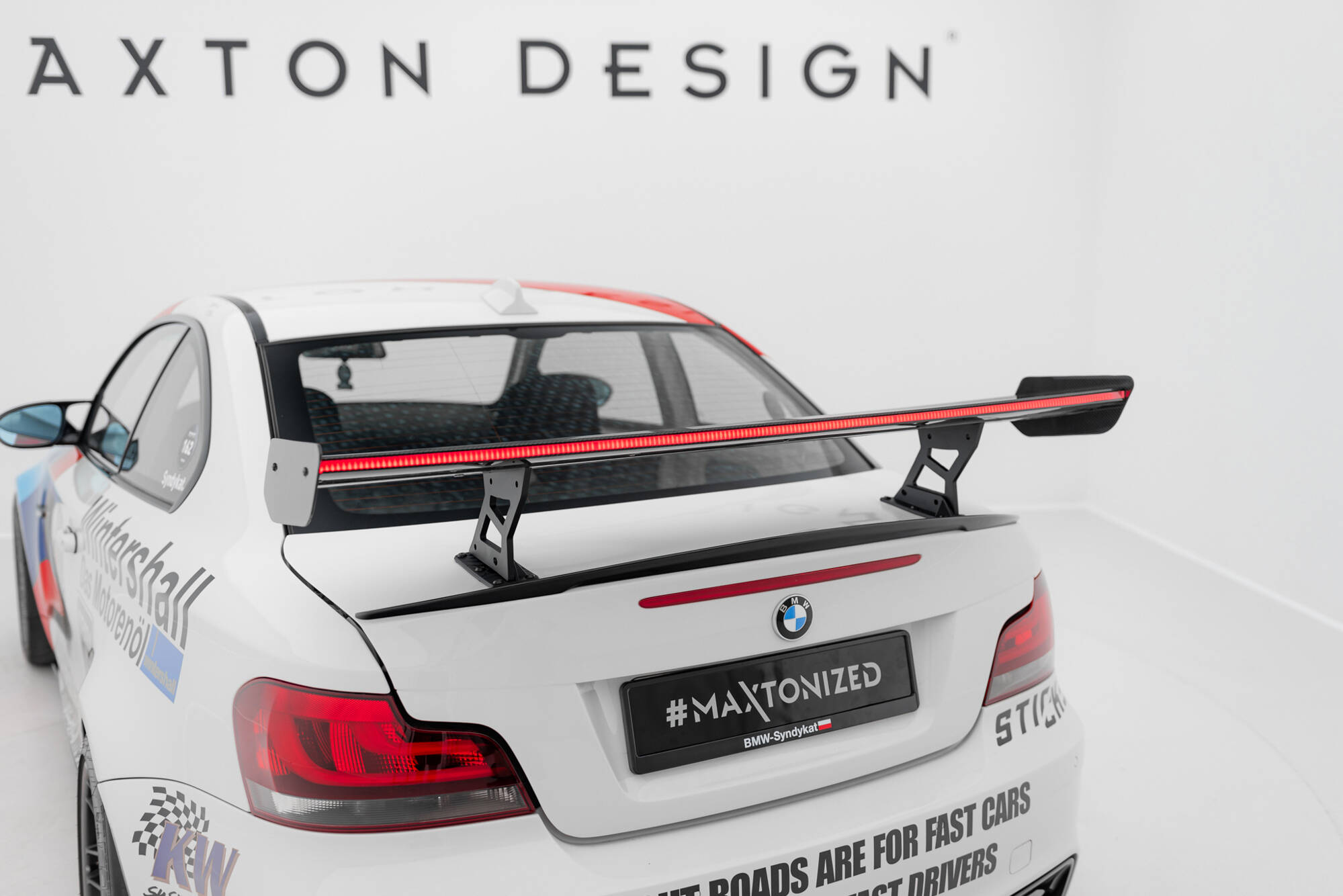 Carbon Spoiler With Internal Brackets Uprights V.2 + LED BMW 1 M E82 - Image 6