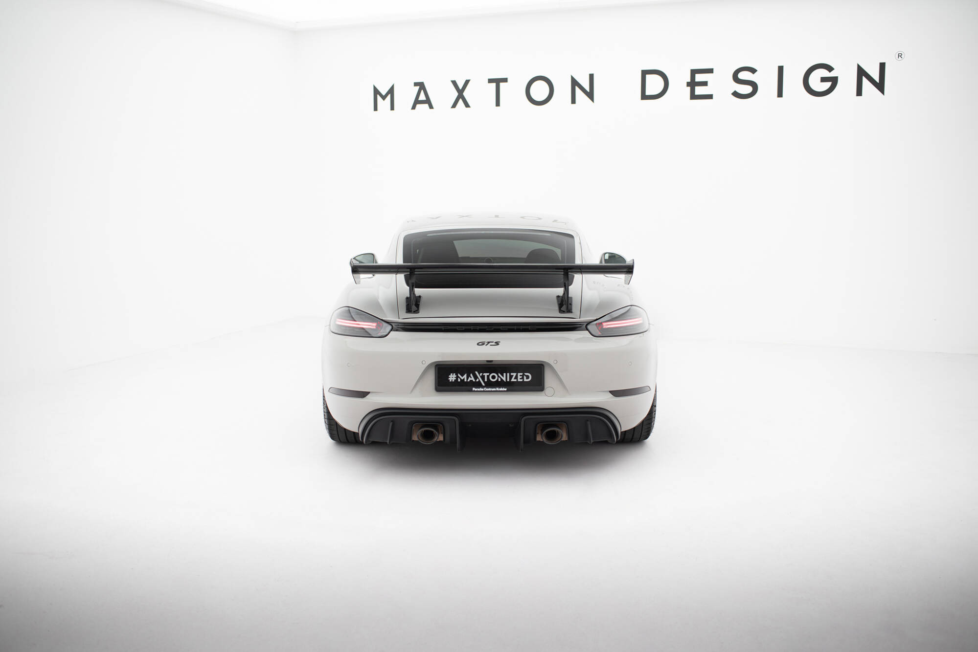 Carbon Spoiler With Internal Brackets Uprights V.2 Porsche 718 Cayman 982c - Image 2