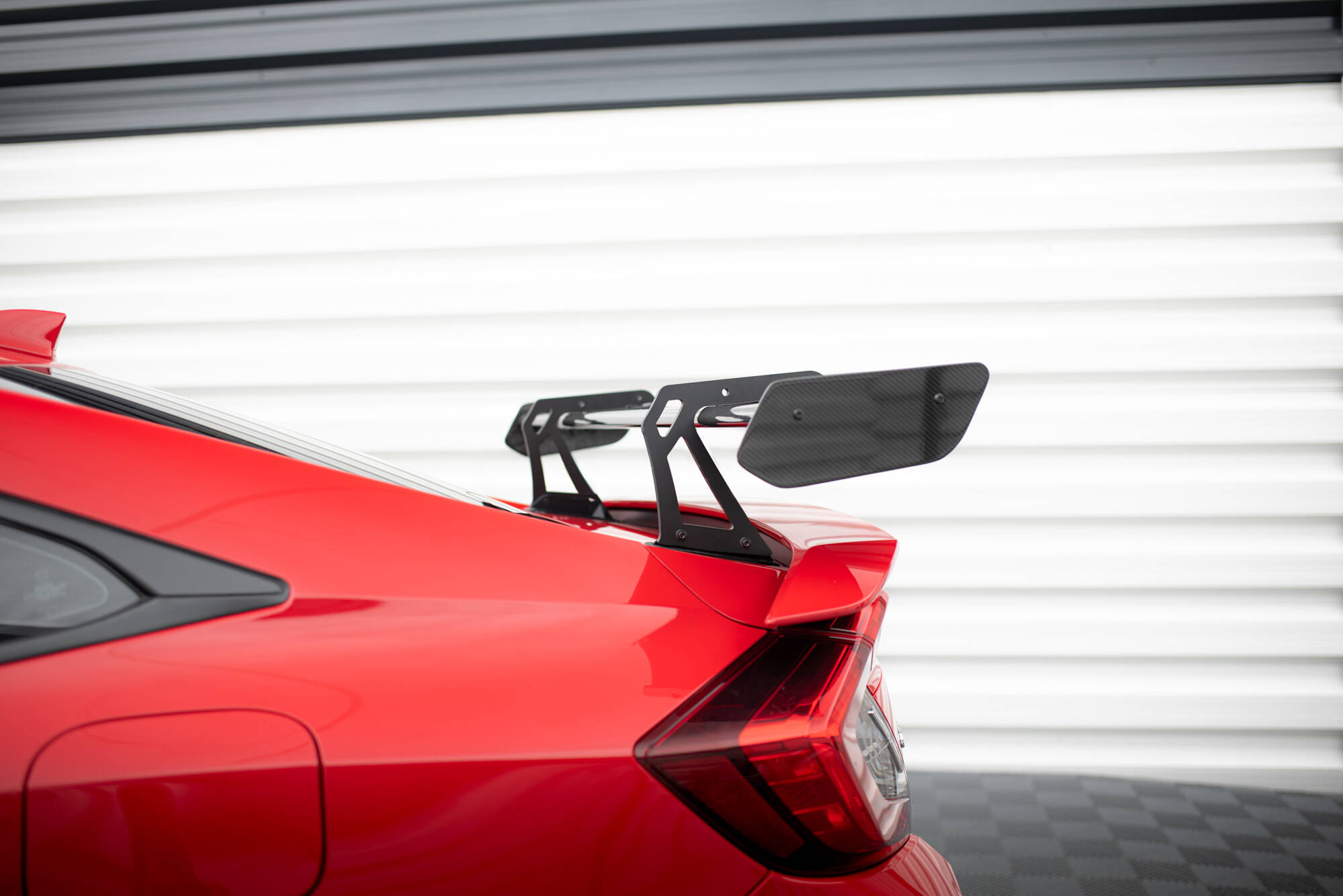 Carbon Spoiler With Upper Swan Mounting Honda Civic SI Mk10 - Image 2