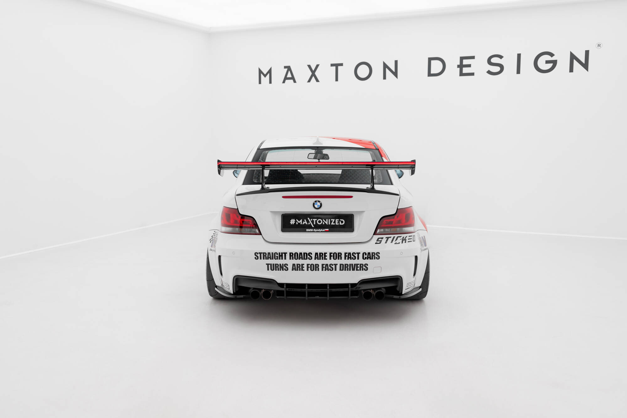 Carbon Spoiler With Upper Swan Mounting + LED BMW 1 M E82 - Image 5