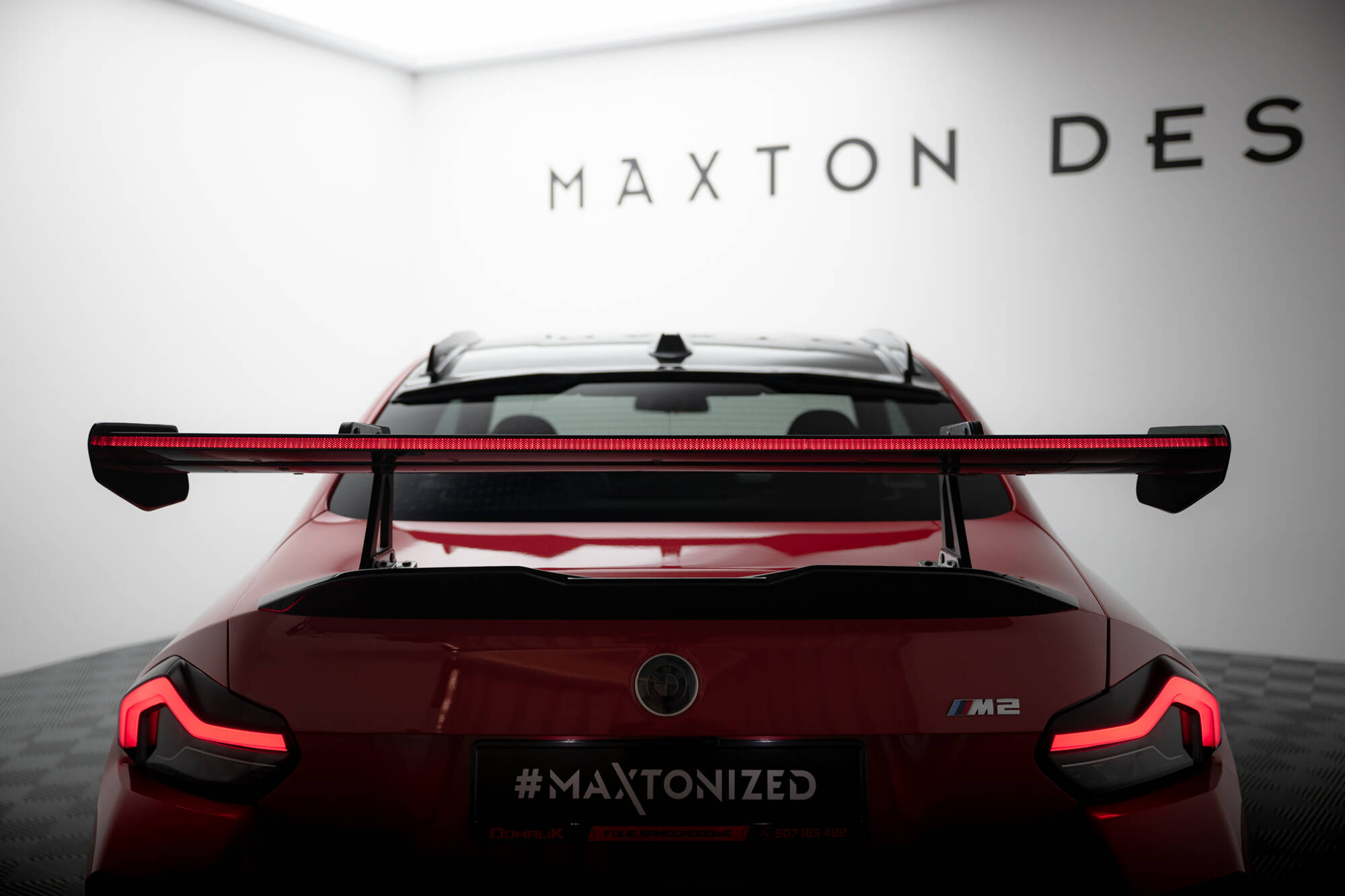 Carbon Spoiler With Upper Swan Mounting + LED BMW M2 G87 - Image 2