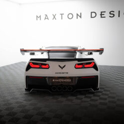 Alternative view of Carbon Spoiler With Upper Swan Mounting + LED Chevrolet Corvette Stingray / Grand Sport C7