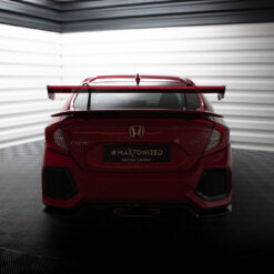 Alternative view of Carbon Spoiler With Upper Swan Mounting + LED Honda Civic SI Mk10