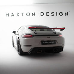 Alternative view of Carbon Spoiler With Upper Swan Mounting V.1 + LED Porsche 718 Cayman 982c