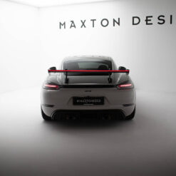 Alternative view of Carbon Spoiler With Upper Swan Mounting V.2 + LED Porsche 718 Cayman 982c